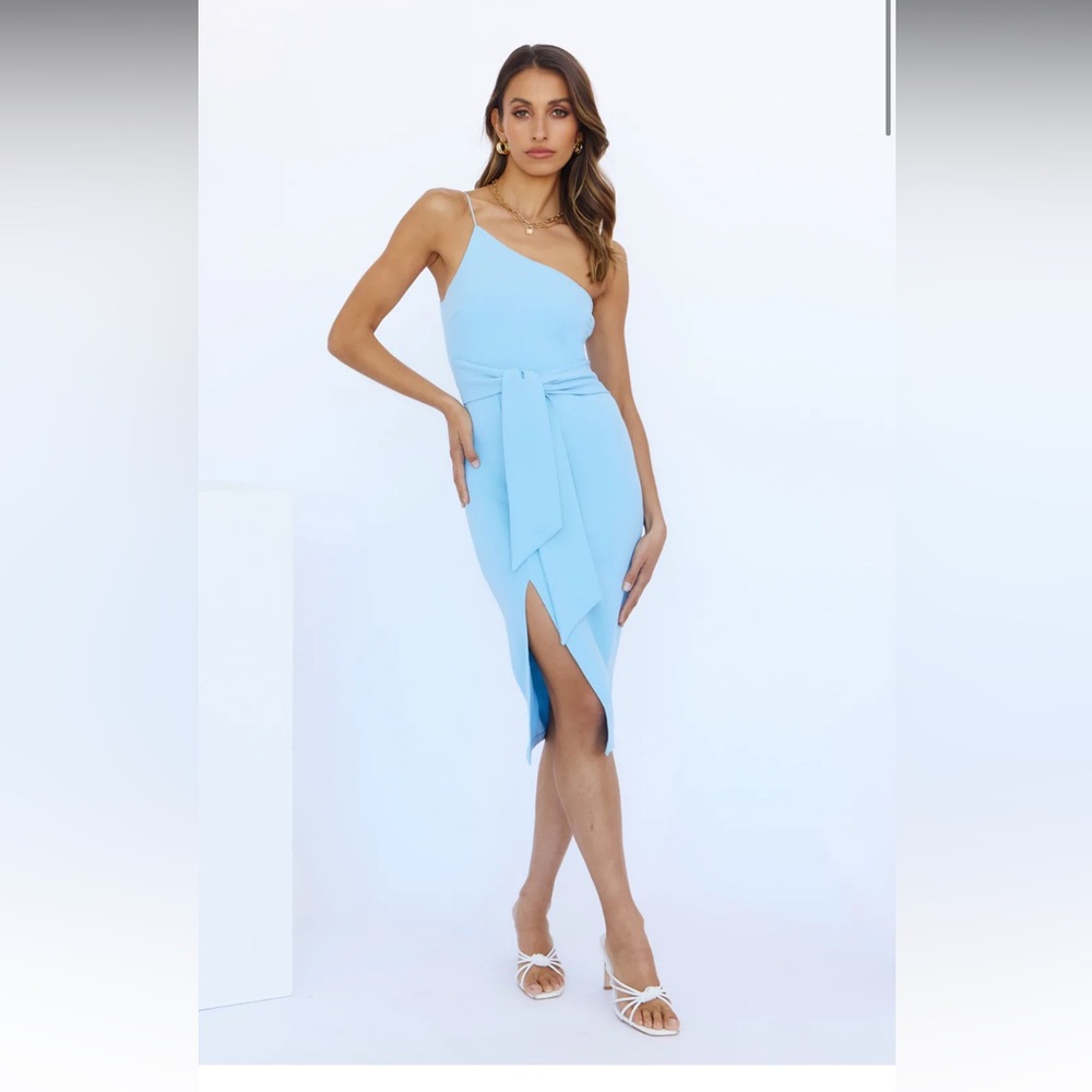 Light blue One shoulder dress